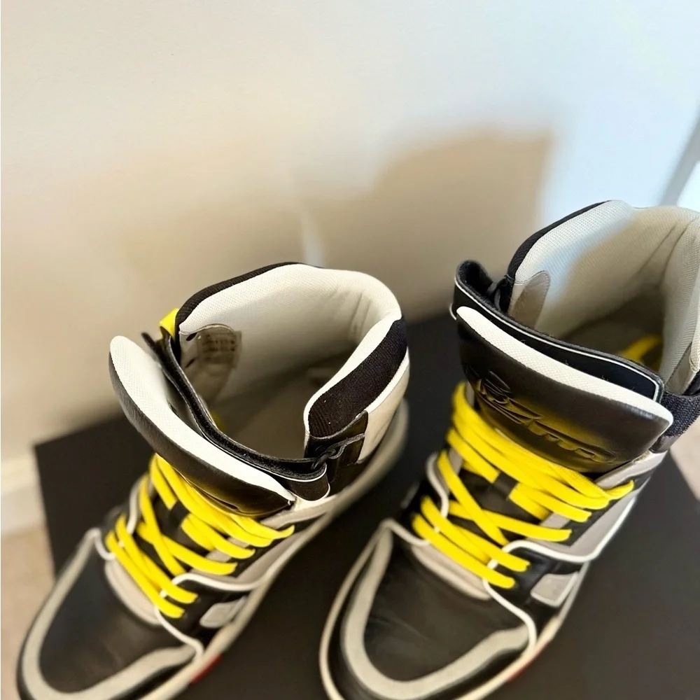 Louis Vuitton LIMITED EDITION LV Black and Gray High-Top Sneakers Virgil Abloh - Picture 14 of 16
